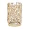 Gold Aluminum Coastal Candle Holder, 8&#x22; x 5&#x22; x 5&#x22;